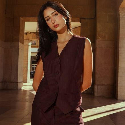 Gilet LENZO Burgundy  thumbnail 4