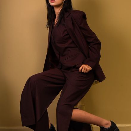 Pantalon Maissa Burgundy thumbnail 2