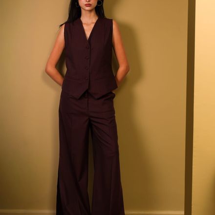 Pantalon Maissa Burgundy thumbnail 5