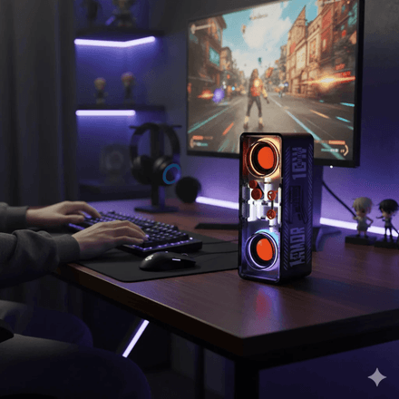 Battle Armour 10w Cannon – Enceinte Gamer Sans Fil Rgb thumbnail 4