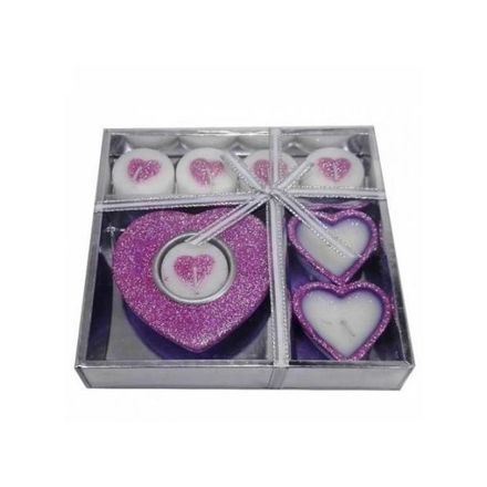 Set Cadeau Bougies Saint-valentin (colleur aléatoire) thumbnail 2