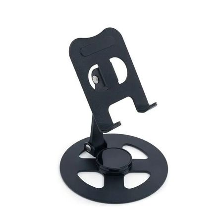 Support mobile metal pliable 360 degres base stable - couleure aleatoire thumbnail 1
