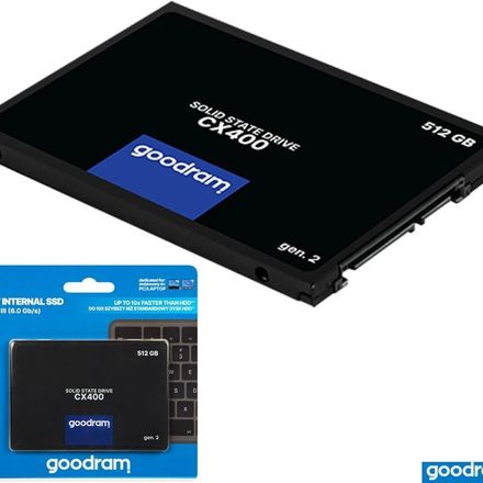 Goodram Disque Dur Interne Ssd Cx400 Sataiii 3d Nand Gen2 512go/gb thumbnail 1