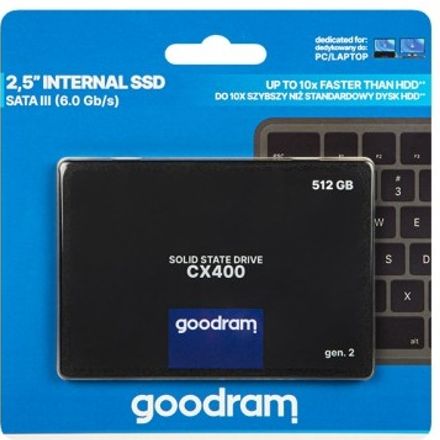 Goodram Disque Dur Interne Ssd Cx400 Sataiii 3d Nand Gen2 512go/gb thumbnail 6