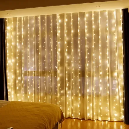 Guirlande Lumineuse De Noël, Rideau Décoration De La Maison thumbnail 3