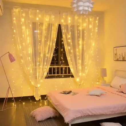 Guirlande Lumineuse De Noël, Rideau Décoration De La Maison thumbnail 4