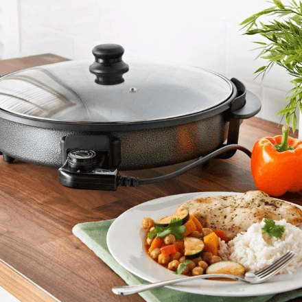 Cuisinière Électrique Polyvalente Avec Couvercle Transparent thumbnail 3