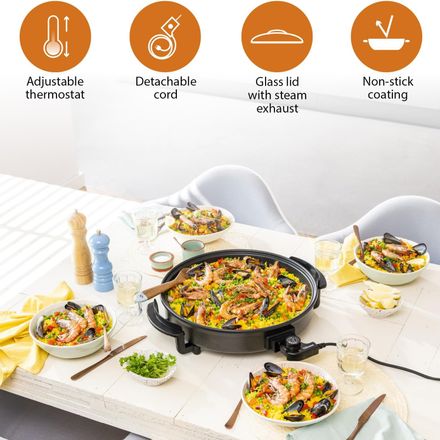 Cuisinière Électrique Polyvalente Avec Couvercle Transparent thumbnail 5