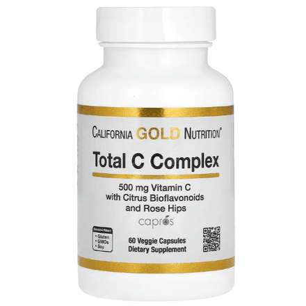 Total C Complex With Ascorbic Acid, Bioflavonoids & Rose Hip, 500 Mg, 60 Veg Caps thumbnail 1
