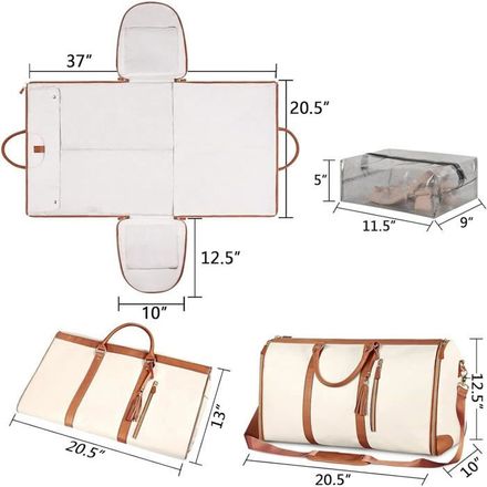 Sac À Vêtements De Voyage 2 En 1 - Sac À Main Convertible - Couleur Aléatoire thumbnail 3