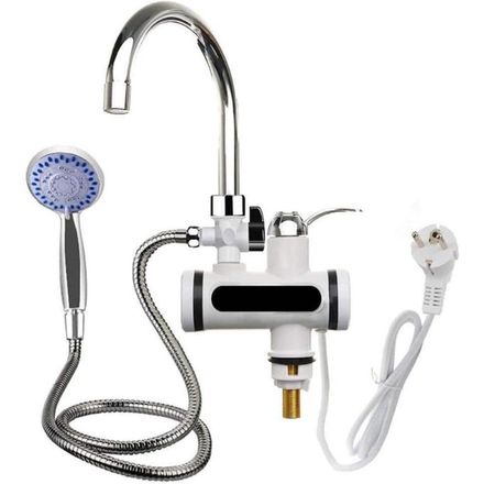 Robinet Electrique Chauffe-eau Affichage Numérique Mitigeur Lavabo Cuisine thumbnail 1