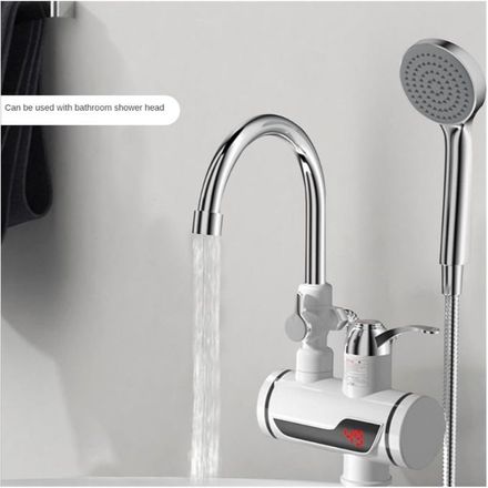 Robinet Electrique Chauffe-eau Affichage Numérique Mitigeur Lavabo Cuisine thumbnail 2