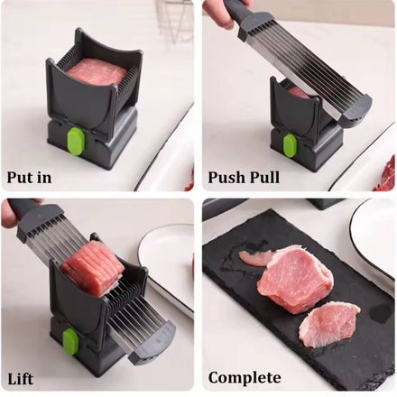 Trancheuse À Viande Manuelle – Coupe-viande & Couteau De Cuisine Pour Trancher Et Déchiqueter thumbnail 2