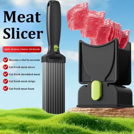 Trancheuse À Viande Manuelle – Coupe-viande & Couteau De Cuisine Pour Trancher Et Déchiqueter thumbnail 6