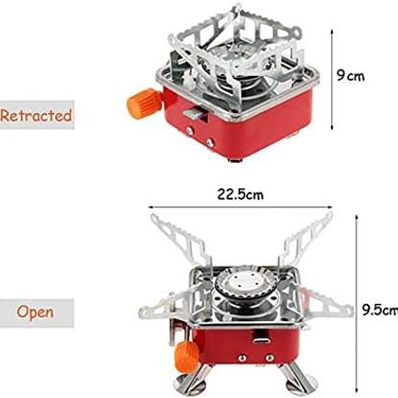 Brûleur De Réchaud Pliable Et Coupe-vent Ultra Léger Pour Camping thumbnail 3