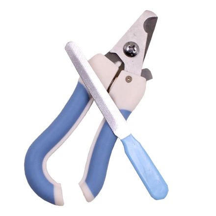 Kit De Coupe Griffes Chien Et Chat Avec Lime À L'ongles 14cm Bleu thumbnail 2