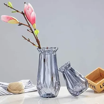 Vase Décoratif En Verre Élégant Pour Décoration Intérieure – Couleur Aléatoire thumbnail 5