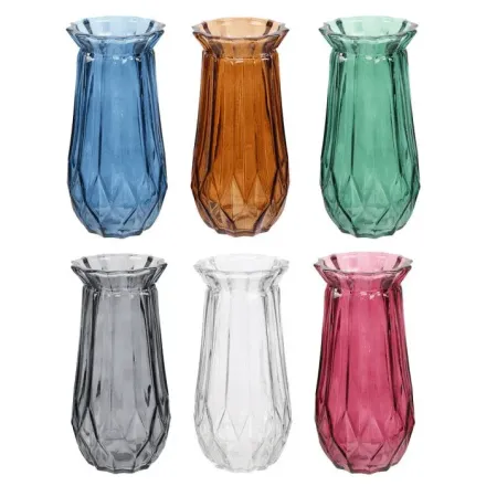 Vase Décoratif En Verre Élégant Pour Décoration Intérieure – Couleur Aléatoire thumbnail 1