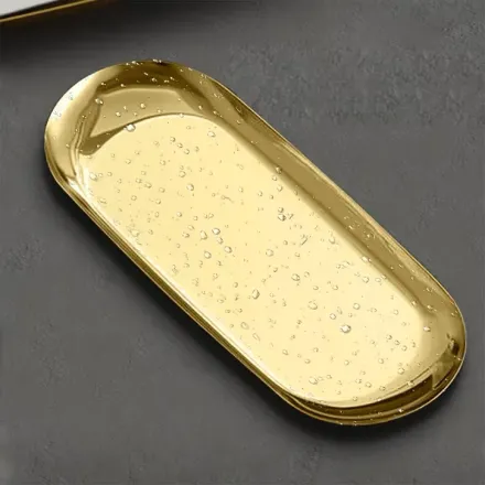 Lot De 3 Plateaux De Rangement Polyvalents Pour Cuisine, Cosmétiques Et Accessoires – Couleur Aléatoire thumbnail 3