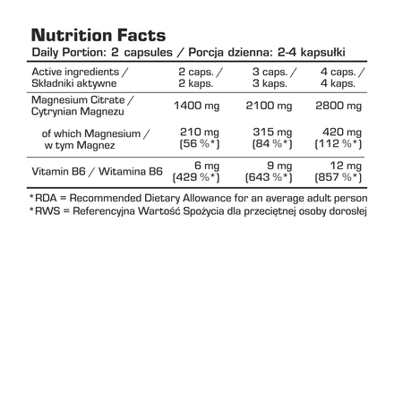 Magnésium Citrate + B6 - Énergie & Anti-fatigue - Réduction Stress thumbnail 4