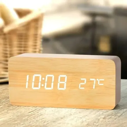 Réveil Numérique Avec Thermomètre Intégré Et Activation Par Commande Vocale (colleur Aléatoire) thumbnail 7