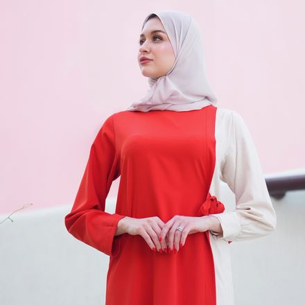 Robe Harmonie- Rouge thumbnail 2