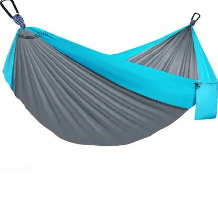 Hamac Portable De Camping Avec Sangles Et Sac De Transport – Idéal Pour Extérieur Et Intérieur thumbnail 6