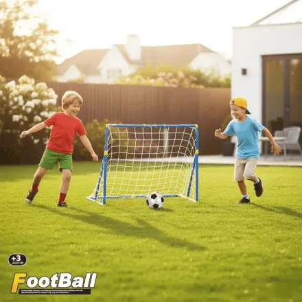 Buts De Football Interactifs Pour Enfants Avec Pompe – Pour Jardin Et Intérieur thumbnail 6