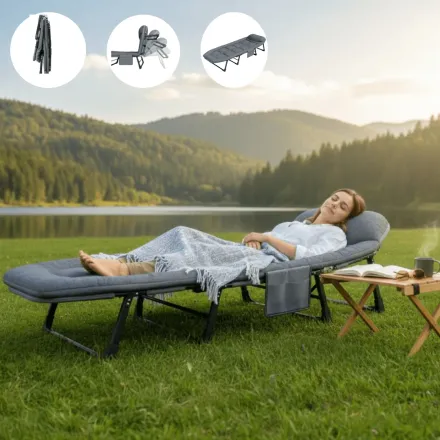 Chaise Pliante D’extérieur Polyvalente – Idéale Pour Plage, Camping, Piscine Et Terrasse thumbnail 1