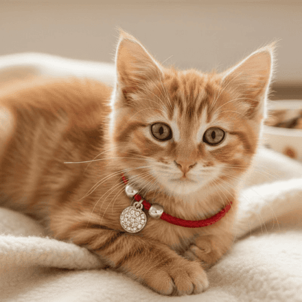 Collier Ludique Avec Clochette Et Pendentif – Accessoire Élégant Pour Chien Et Chat thumbnail 2