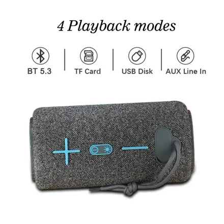 Haut-parleur Bluetooth Portable Avec Basses Puissantes Tg639 (colleur Aléatoire) thumbnail 4