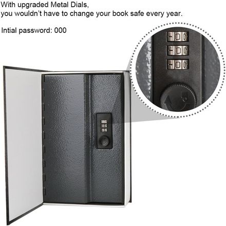 Coffre-fort Secret En Forme De Livre – Cachette Sécurisée Avec Code(couleur Selon Stock) thumbnail 2