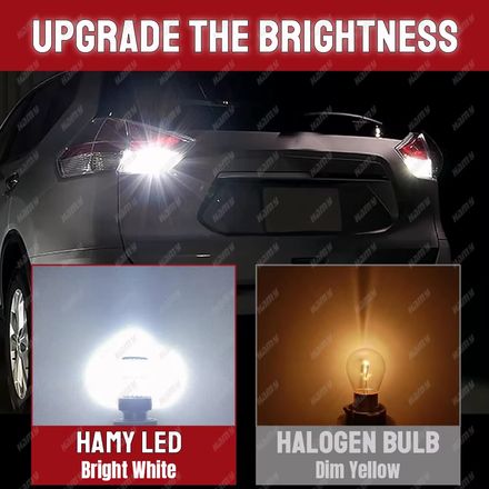 Feu Led Haute Puissance Pour Voiture,2 Pièces,4014 Smd Canbus 1156 P21w Blanck,clignotant,indicateur Arrière thumbnail 3