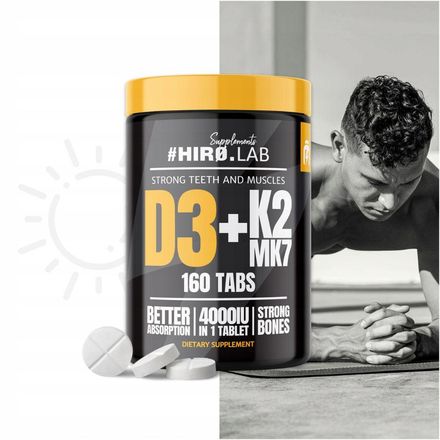 Vitamin D3 4000 Iu + K2 Mk7 160 Tabs | Absorption Calcium & Santé Osseuse | Immunité thumbnail 4
