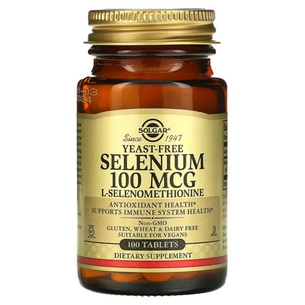 Sélénium, Sans Levure, 100 Mcg, 100 Comprimes thumbnail 1