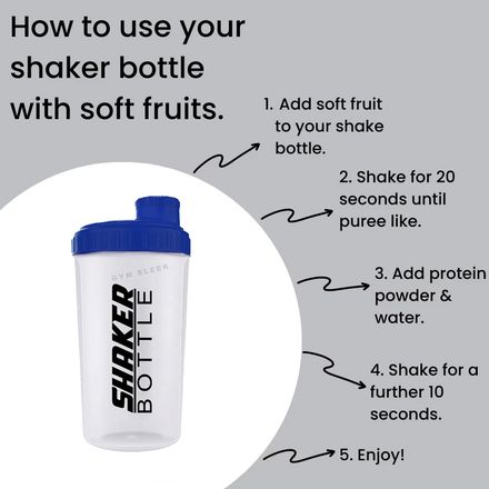 Shaker Sans Bpa 700 Ml Avec Filtre – Shaker Protéine Antifuite Pour Whey, Bcaa Et Compléments Alimentaires thumbnail 2