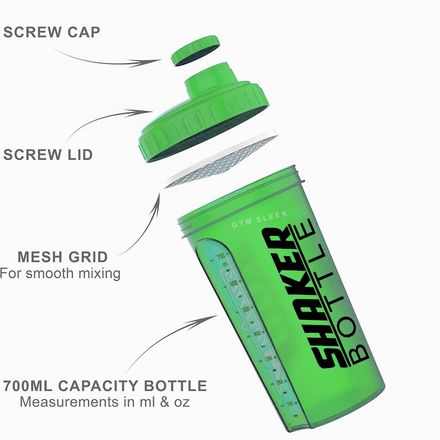 Shaker Sans BPA avec Filtre – Antifuite pour Whey, BCAA & Compléments Alimentaires thumbnail 3