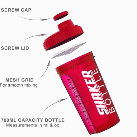 Shaker Sans BPA avec Filtre – Antifuite pour Whey, BCAA & Compléments Alimentaires thumbnail 6