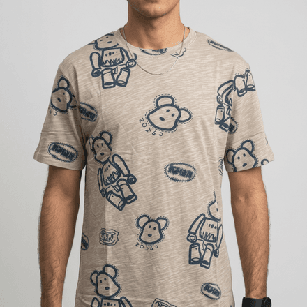 T-shirt – Motif Ours Fun & Style Urbain thumbnail 1