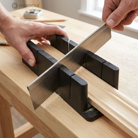 Boîte À Onglets Manuelle De Précision - Guide De Coupe Pour Plinthes, Moulures Et Cadres - 270 Mm thumbnail 1