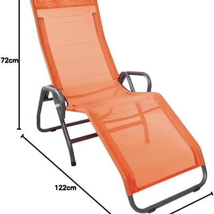 Chaises Longues Pliables Détente Extérieure - Couleur Aléatoire thumbnail 4