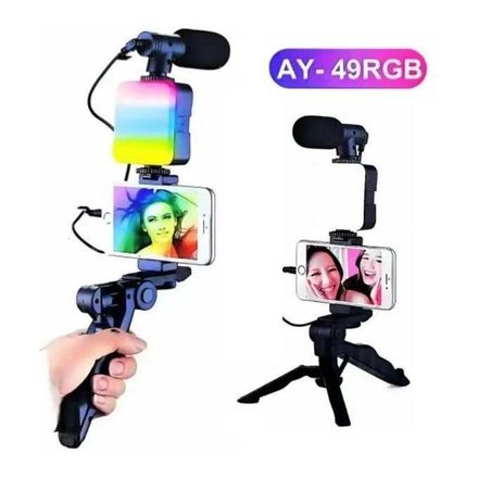 Kit Trépied Vidéo Ay-49 Avec Micro thumbnail 2