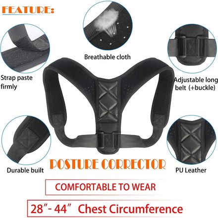 Correcteur Dorsal Ajustable Pour Un Bon Maintien Des Épaules Et Du Dos thumbnail 1
