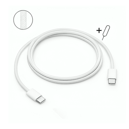 Câble Usb-c Vers Usb-c Iphone 16 – Charge Rapide 60w + Outil Éjecteur Sim – Haute Qualité thumbnail 2