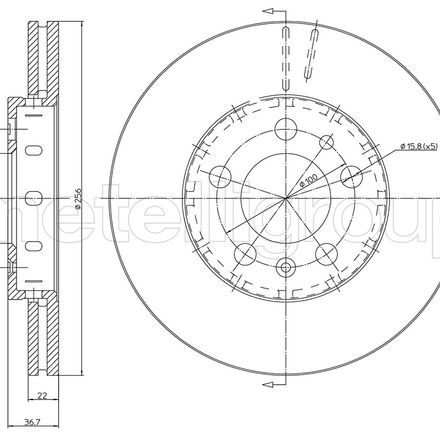 Disque De Frein Metteli Bd0467 / 23-0390c thumbnail 3