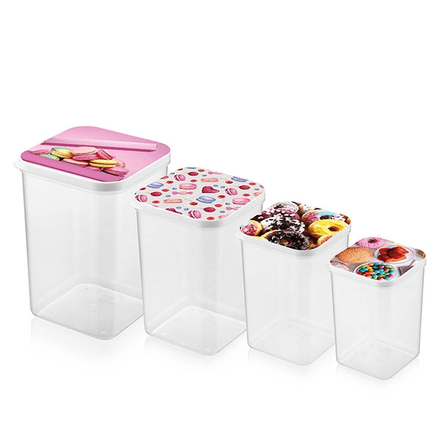 Boîtes De Rangement Alimentaires Transparentes Et Hermétiques Pour Cuisine Et Réfrigérateur (colleur Désigne Aléatoire) thumbnail 5
