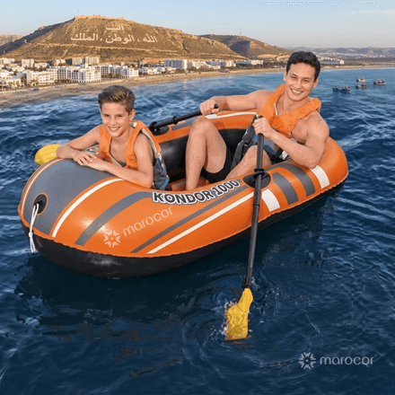 Bateau 2 Places Pneumatique Avec 2 Rames thumbnail 1