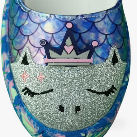 Mermaid Girl Ballerines Fille Sneakers – Holographique thumbnail 3