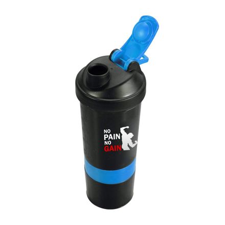 Shaker À Protéines Avec Compartiments À Poudre Anti-fuite - Sans Bpa thumbnail 5