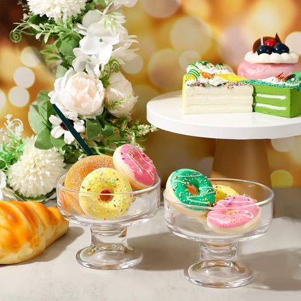 Ensemble De 6 Bols En Verre Pour Glaces, Salades Et Fruits thumbnail 3